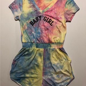 Love Mood Women’s Tie Dye Romper size S Worn Once